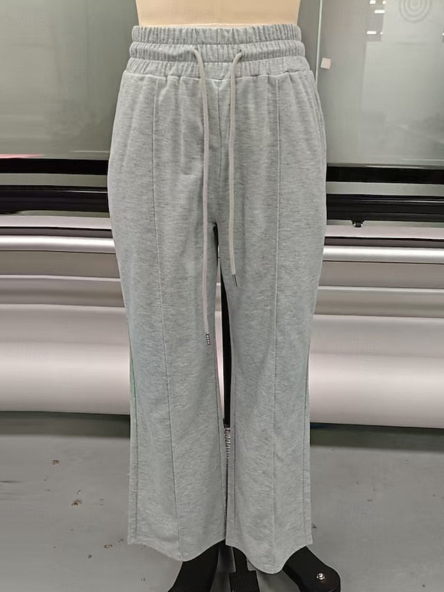Women's Wide Leg Chinos Vacation Streetwear Casual Full