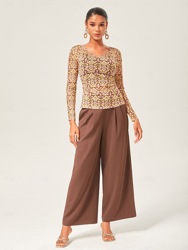 Vintage V-Neck Stretch Base Layer Top