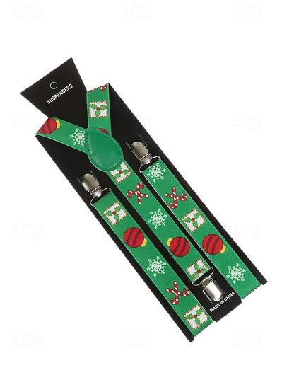 with Men's Christmas Suspenders Snowman