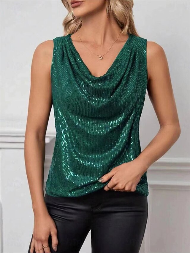 Women's Sequin Sparkly Party Glitter Sequins Solid Color