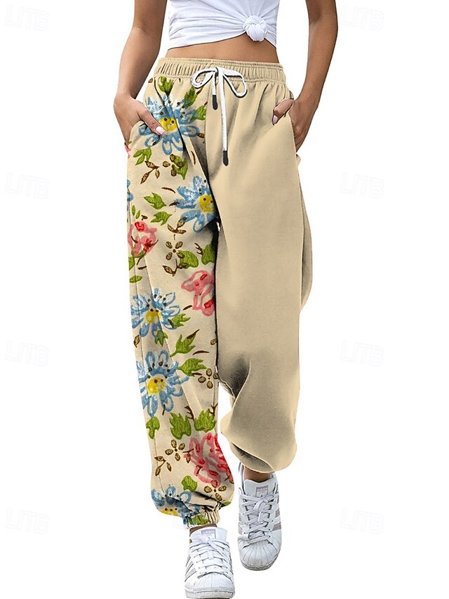 Women's Slacks Straight Streetwear Casual Full Length