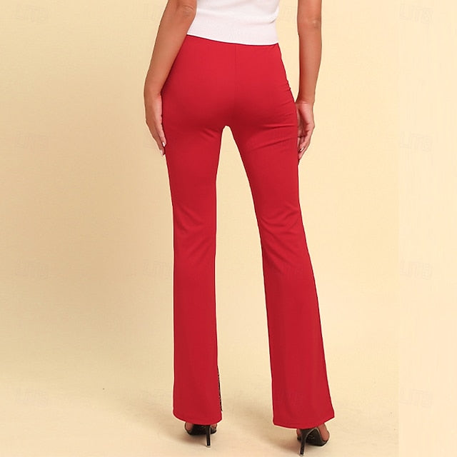 Women's EU / US Size Bell Bottom Slacks Pants Trousers