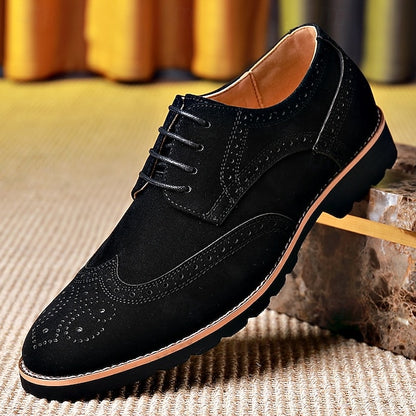 Brown Lace-Up Shoes – Derby Men's Brogue Vintage