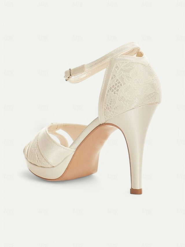 Women's Peep Pink Sandals Satin Elegant High with Heel Toe