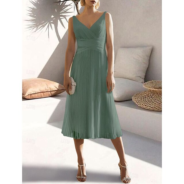 A-Line Cocktail Dresses Elegant Dress Formal Wedding Guest Tea