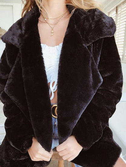 Women's Comfortable Teddy Coat Warm Furs Fur Faux