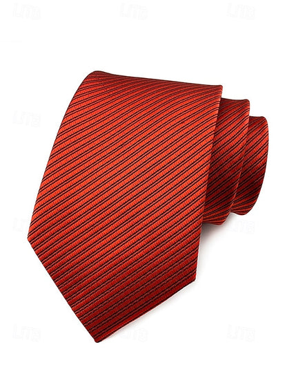 satin Men's tie striped