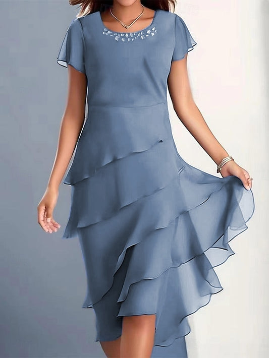 Women's Midi Dress Cocktail Dress Wedding Guest Dress