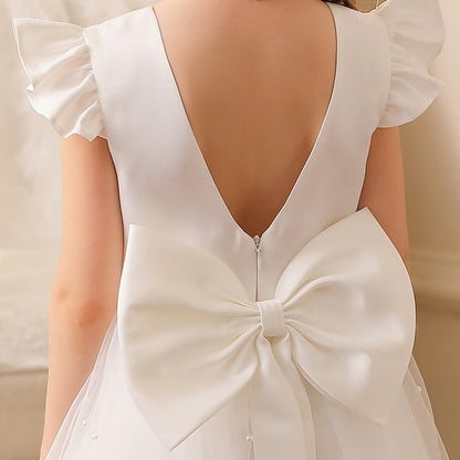 Color Party Kids Girls' Solid Dress Flower Girl