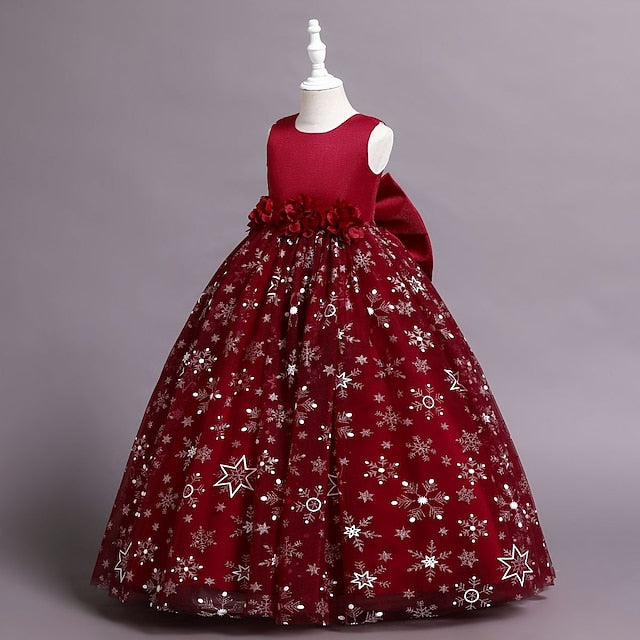 Dress Party Girls' Line A Little Wedding Kids Flower