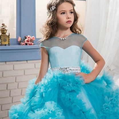 Girls' Flower Kid's Princess Girl Dress