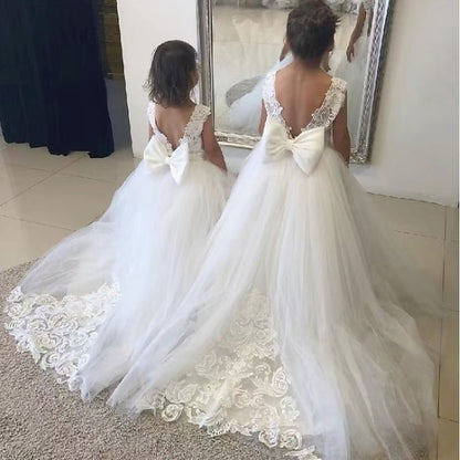 First Girls' Communion Girl Dress Flower Party