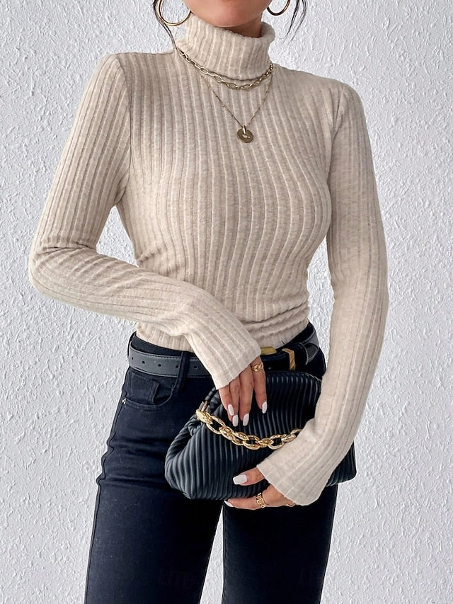 Women's Blouse Ruched Buttons Solid Color Stylish Casual