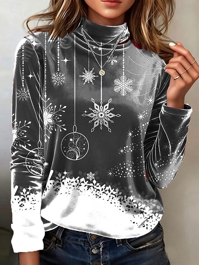 Valentine's Day Women's Tunic Tee Print Graphic Polka
