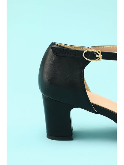 Roaring Vintage Heels Shoes T-strap 20s Retro heels Chunky 1950s