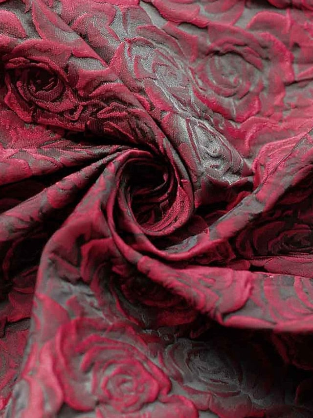 A-Line Red Mother Elegant the Evening of Jacquard Gown Bride