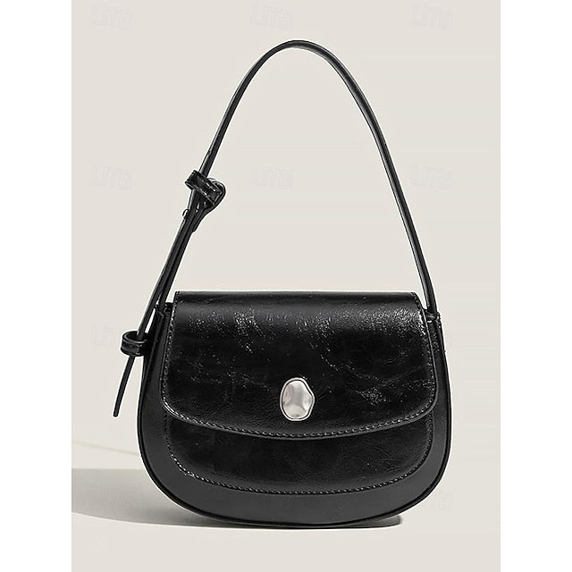 White Bag Leather Chic for Small Stylish Shoulder - Women