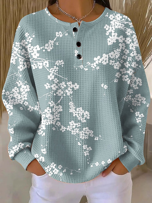 Women's Pullover Sweatshirt Floral Graphic Geometric