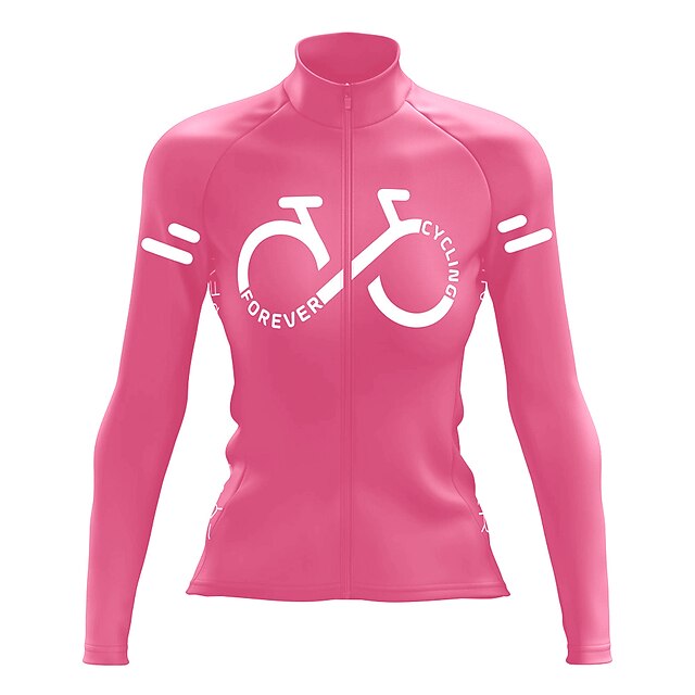 Women's Cycling Jersey Graphic Letter & Number Long
