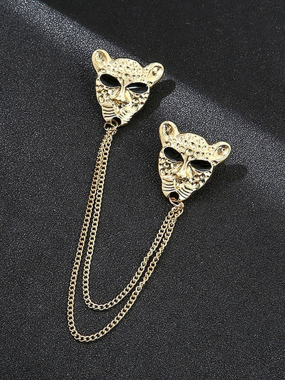 Christmas Men's with Brooch Lapel Deer Pin