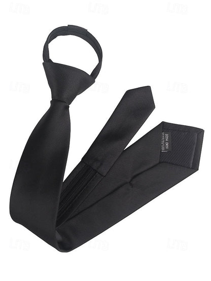 Narrow Pre-Tied Ties Classic Stripes - Zip and Men's