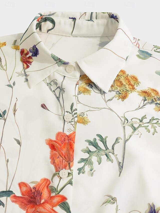 Women's Shirt Long Sleeve Button Down Blouse Fashion