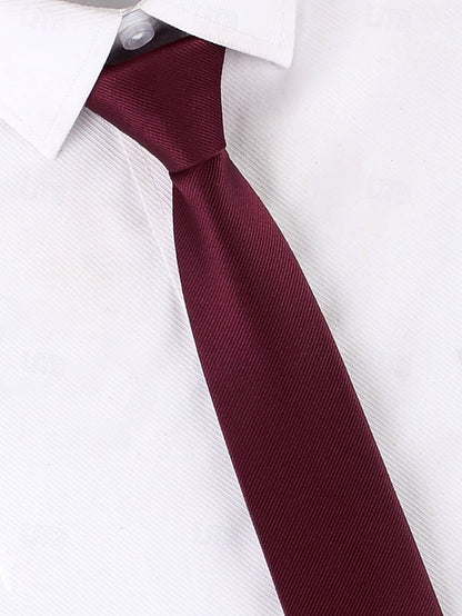 Narrow Pre-Tied Ties Classic Stripes - Zip and Men's