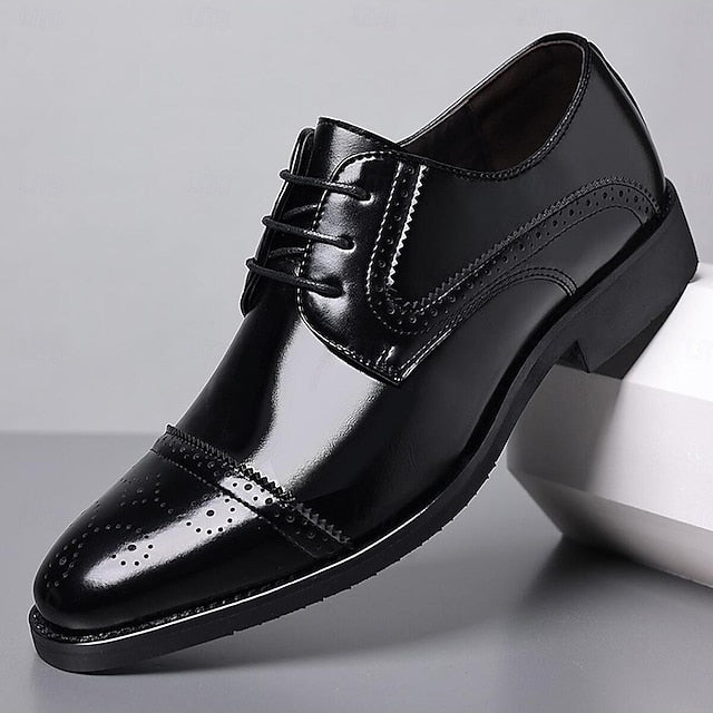 with and White Color-Blocked Shoes Men's Black