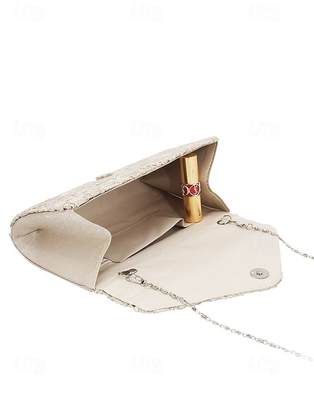 Women's Clutch Lace Chain Bag Evening with Strap