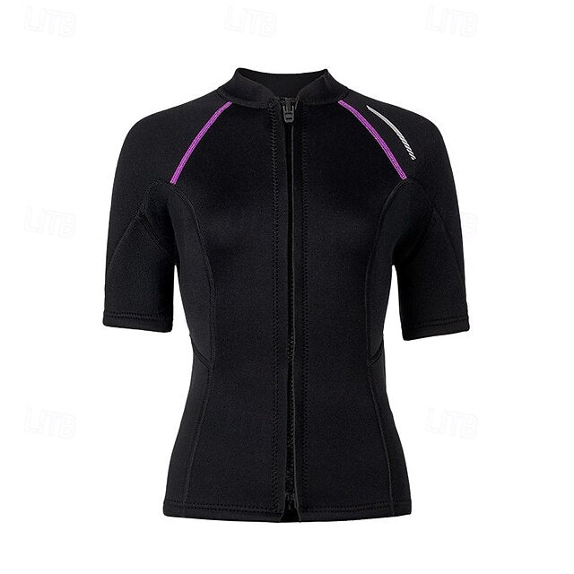 Women's 1.5mm Neoprene Wetsuit Top Thermal Full Body Suit