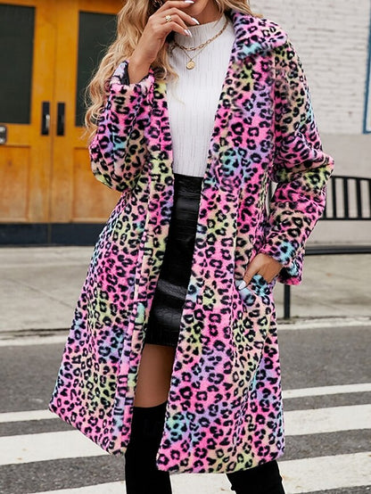 Coat Furs Warm Pocket Women's Comfortable Fur Faux