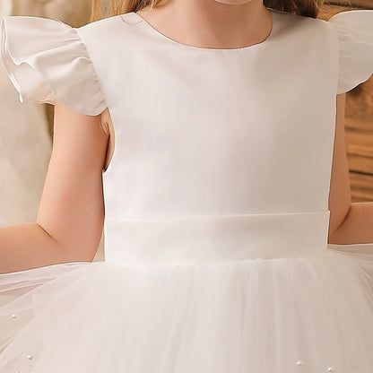 Color Party Kids Girls' Solid Dress Flower Girl