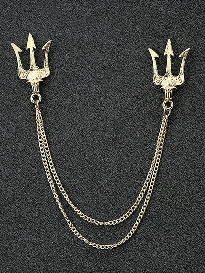 Elegant Pins Reindeer – Men's Alloy Christmas Collar