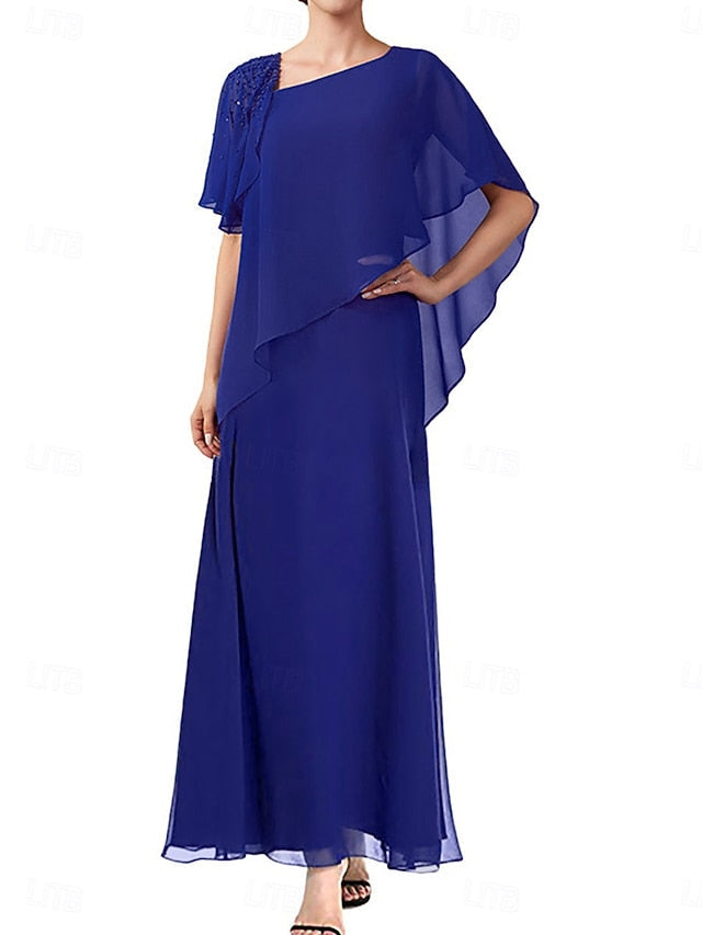 Mother the A-Line Elegant Dress Simple Bride Square Neck of