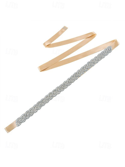 Bridal Waistband Wedding Rhinestone Elegant Crystal