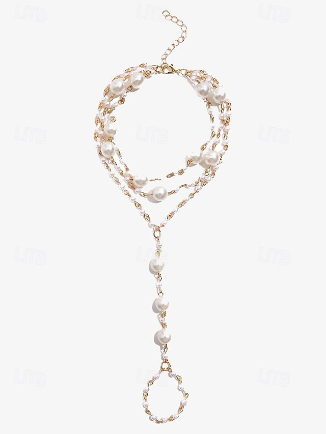 Elegant Chain Bracelet Women's – Foot Pearl Ankle