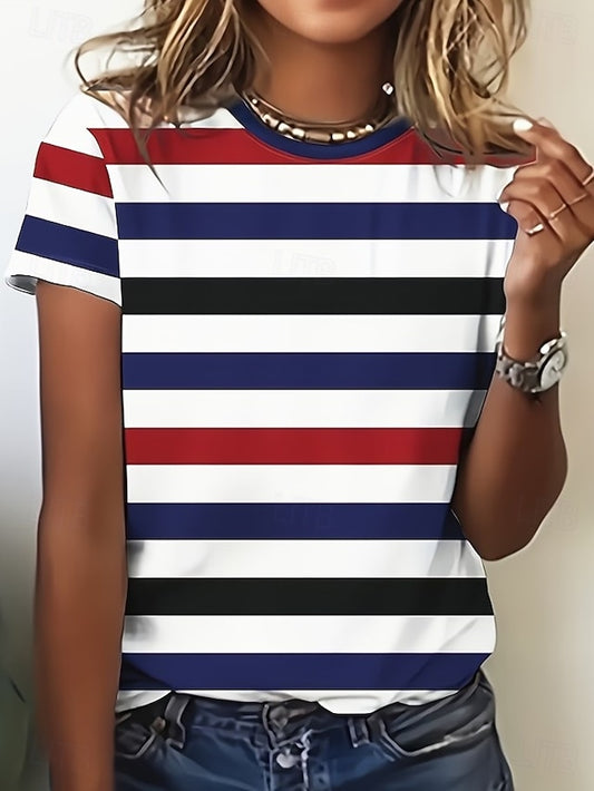 Valentine's Day Women's T Shirt Print Floral Stylish