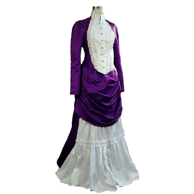 Top Dress Victorian 1910s Edwardian Floor Length Dress Outfits