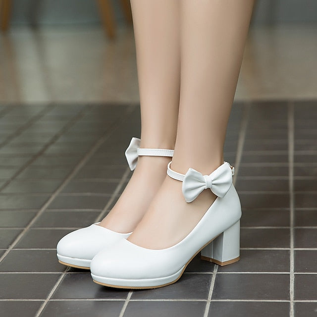 Girls' Perfect Mary for - Jane Bow Shoes Weddings White