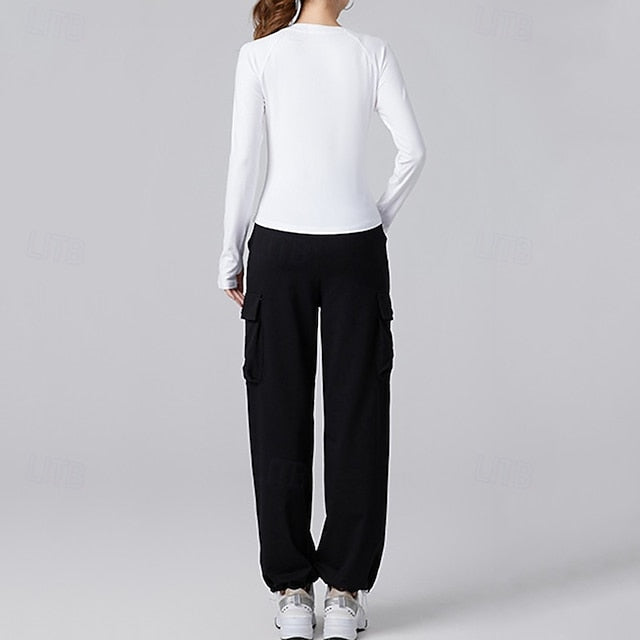 Women's Running T-Shirt Gym Shirt Sports Top Long Sleeve