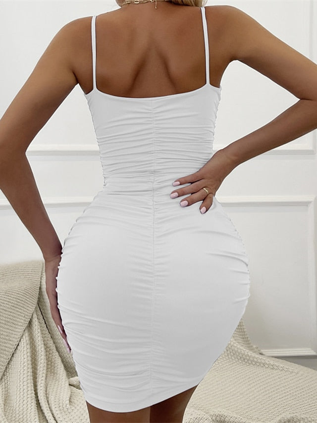 Women's Mini Dress Party Dress Bodycon Sheath Dress Slip