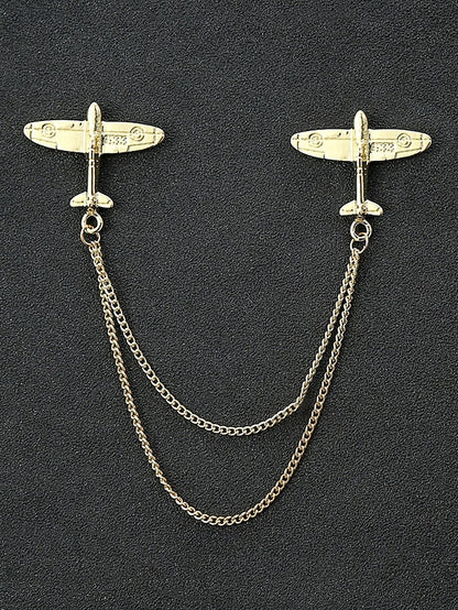 Elegant Pins Reindeer – Men's Alloy Christmas Collar