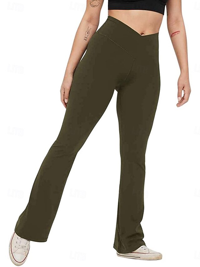 Women's Trousers Flare Leggings Fashion Streetwear Basic