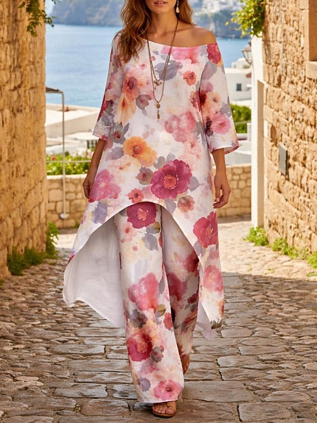 Women's Two Piece Sets Pants Sets Bolero Top Long Sleeve