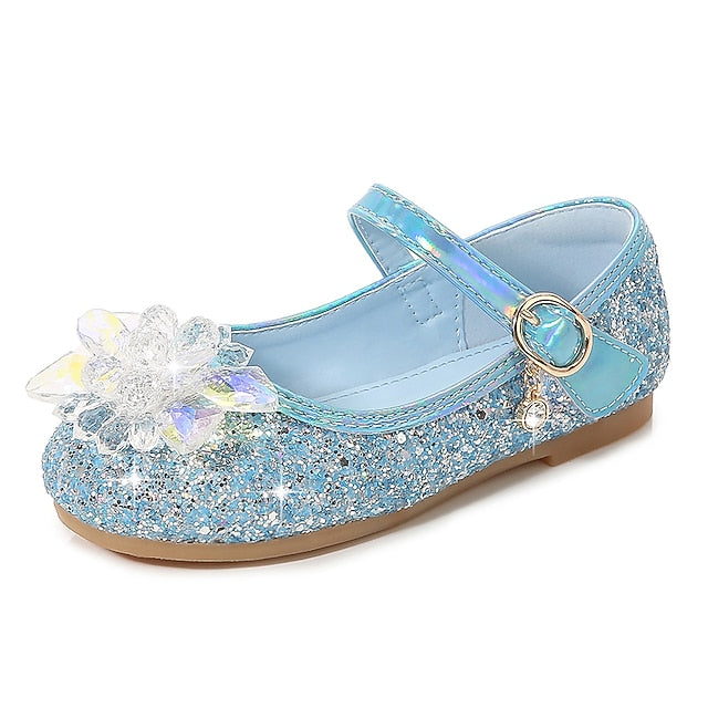 Flats Girls' Leather PU Shoes Portable Walking Princess