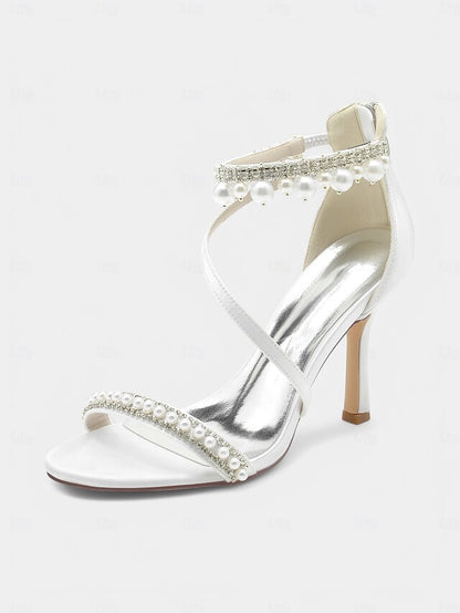 Chic Pink Party Strap Satin – Heels Ankle Pointed-Toe