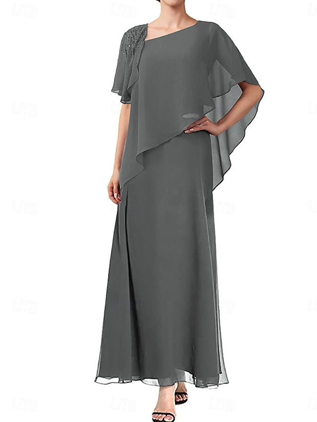 Mother the A-Line Elegant Dress Simple Bride Square Neck of