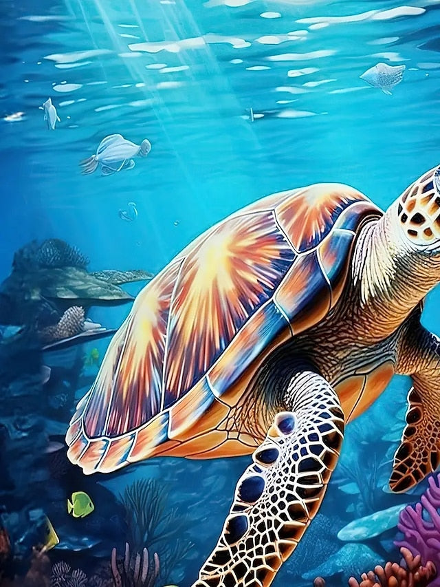 Women's T Shirt Summer Tops Print Scenery Sea Turtle