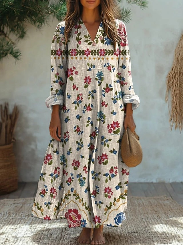 Women's Midi Dress Sundress A Line Dress Vacation Casual