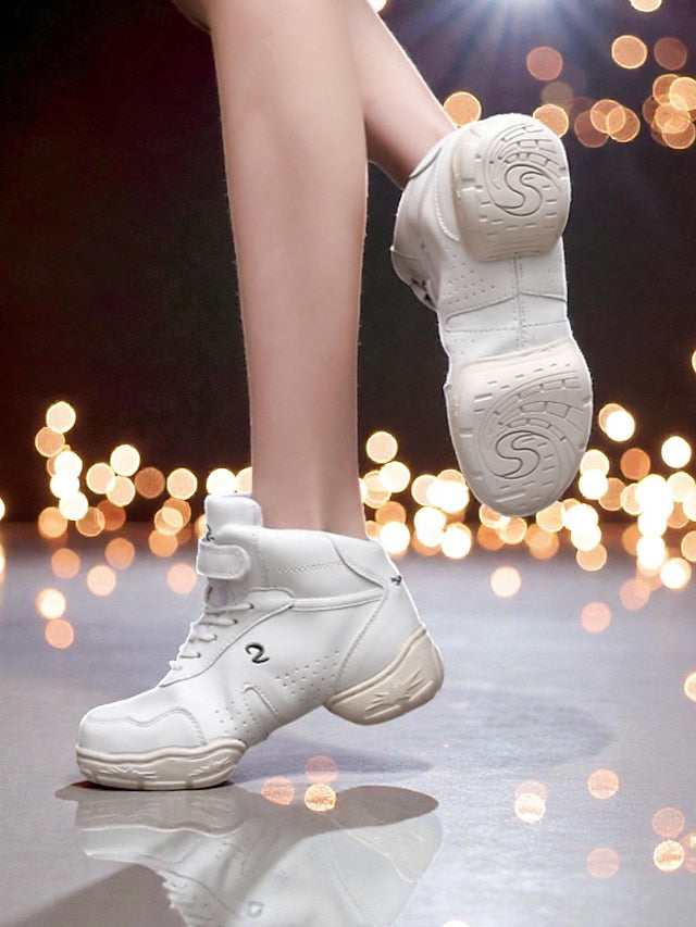 Women's Professional Dance Sneakers - Cushioned High-Top